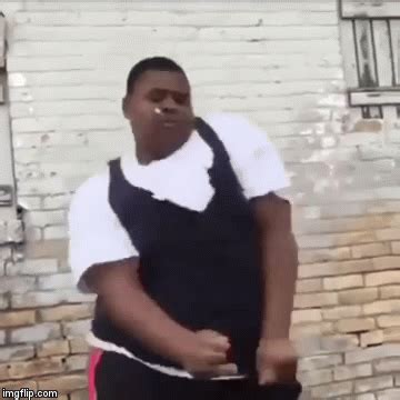 dancing black guy drops on floor